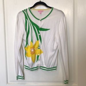 Lilly Pulitzer Daffodil Cardigan Size L